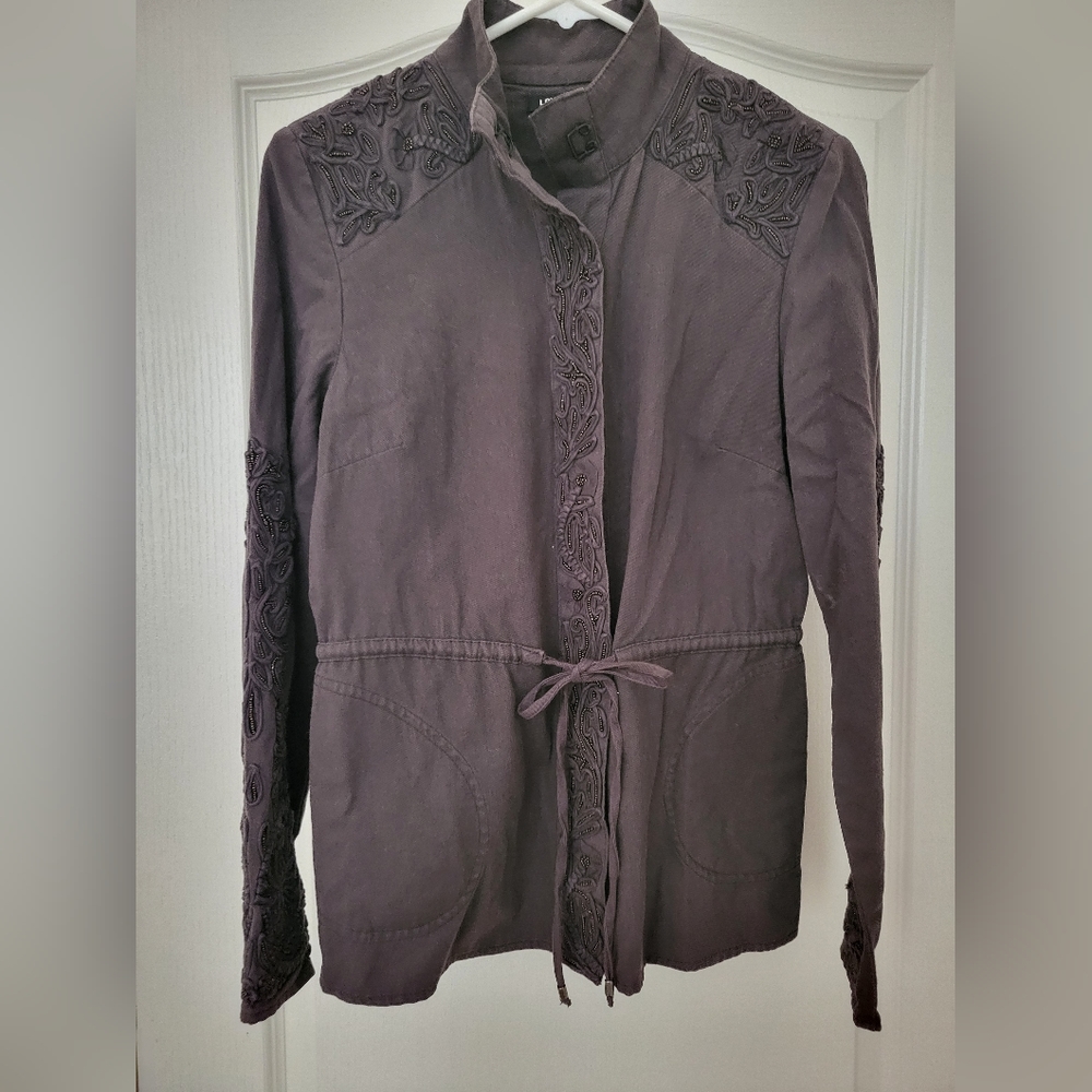Beaded Draw String Jacket - image 1